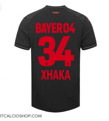 Bayer Leverkusen Granit Xhaka #34 Prima Maglia 2023-24 Manica Corta
